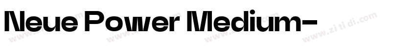 Neue Power Medium字体转换